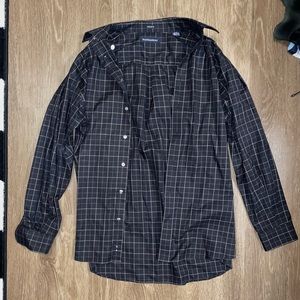 Vintage Hathaway Men’s Plaid Flannel Button Down Shirt